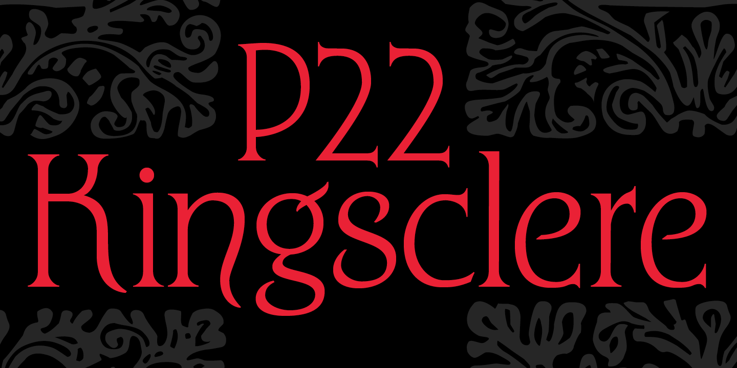 Przykładowa czcionka P22 Kingsclere #1